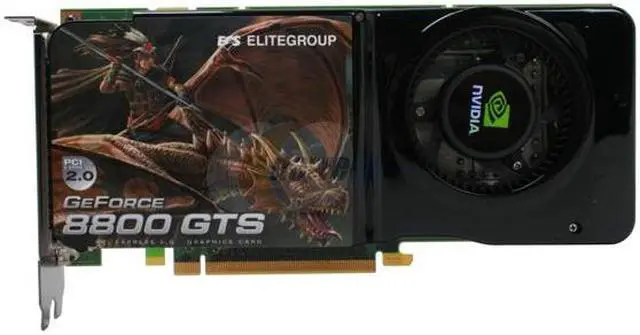 Alt view image 3 of 8 - ECS GeForce 8800GTS (G92) 512MB GDDR3 PCI Express 2.0 x16 SLI Support Graphics Card N8800GTS-512MX