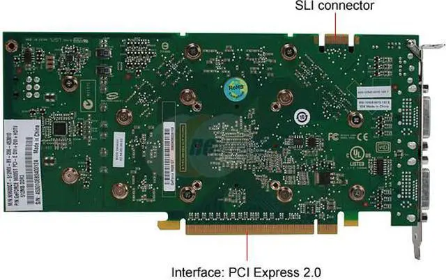 Alt view image 4 of 8 - ECS GeForce 9600 GT 512MB GDDR3 PCI Express 2.0 x16 SLI Support Graphics Card N9600GT-512MX EDM