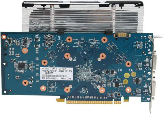 Alt view image 4 of 8 - ECS GeForce 9600 GT 512MB GDDR3 PCI Express 2.0 x16 SLI Support Graphics Card N9600GT-512MX-P