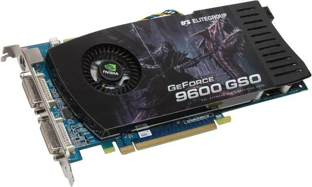 Alt view image 2 of 3 - ECS GeForce 9600 GSO 384MB GDDR3 PCI Express 2.0 x16 SLI Support Graphics Card N9600GSO-384MX-F
