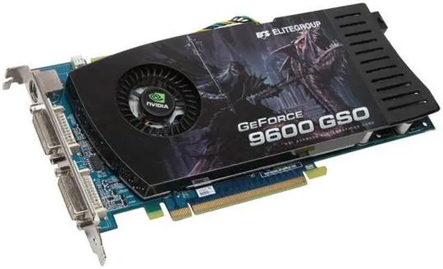 Main image of ECS GeForce 9600 GSO 384MB GDDR3 PCI Express 2.0 x16 SLI Support Graphics Card N9600GSO-384MX-F