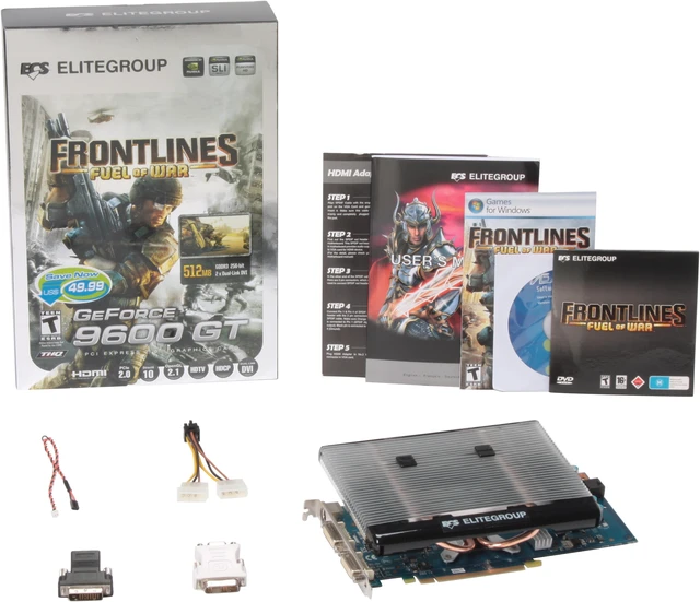 ECS GeForce 9600 GT Graphics Card N9600GT-512MX-P Frontline - Newegg.com