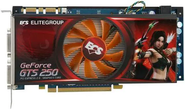 Alt view image 3 of 5 - ECS GeForce GTS 250 512MB DDR3 PCI Express 2.0 x16 SLI Support Graphics Card NGTS250-512MX-F