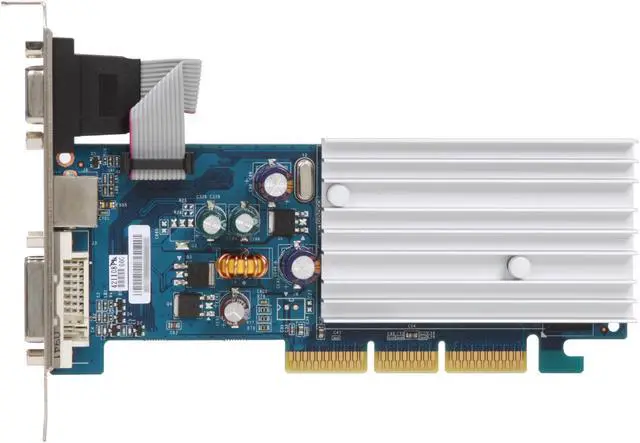 Alt view image 3 of 5 - ECS GeForce 6200 512MB DDR2 AGP 8X Low Profile Ready Graphics Card N6200AC-512DZ-H