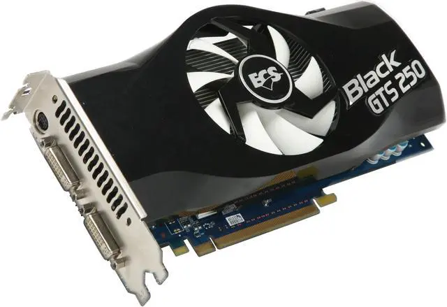 Main image of ECS Black Series GeForce GTS 250 1GB GDDR3 PCI Express 2.0 x16 SLI Support Graphics Card NBGTS250-1GMU-F