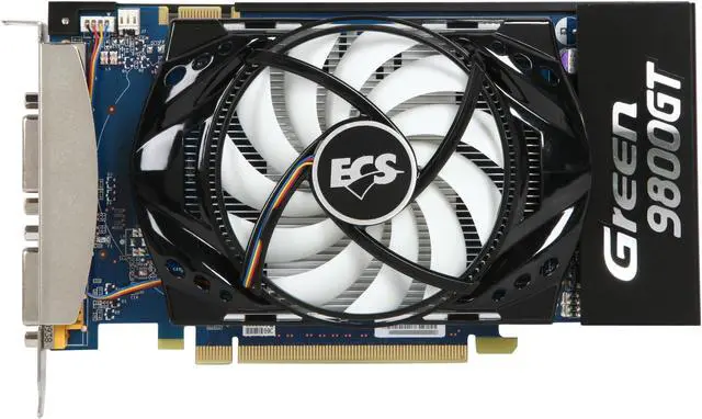 Alt view image 3 of 5 - ECS GeForce 9800 GT 1GB DDR3 PCI Express 2.0 x16 SLI Support Graphics Card NR9800GTE-1GMU-F