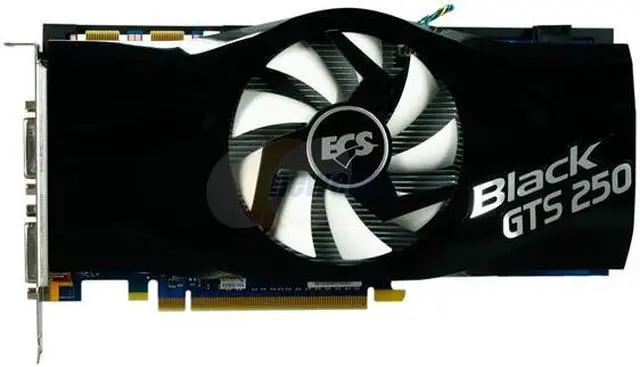 Alt view image 3 of 6 - ECS GeForce GTS 250 2GB DDR3 PCI Express 2.0 x16 SLI Support Graphics Card NBGTS250E-2GMU-F