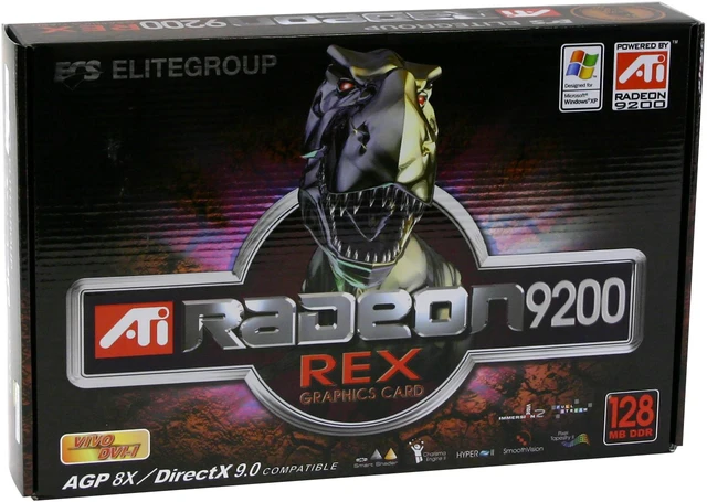 Open Box: ECS Radeon 9200 Graphics Card R9200-128DV - Newegg.com