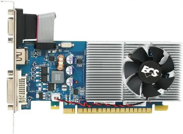 Alt view image 3 of 5 - ECS GeForce GT 430 (Fermi) 1GB DDR3 PCI Express 2.0 x16 Low Profile Graphics Card NGT430C-1GQR-F
