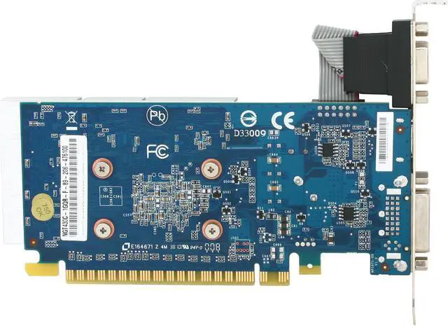 Alt view image 4 of 5 - ECS GeForce GT 430 (Fermi) 1GB DDR3 PCI Express 2.0 x16 Low Profile Graphics Card NGT430C-1GQR-F
