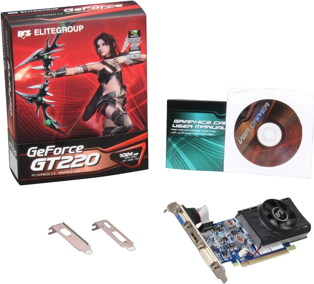 ECS GeForce GT 220 Graphics Card NGT220C-1GQR-F - Newegg.ca