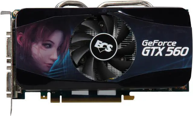 Alt view image 3 of 6 - ECS GeForce GTX 560 (Fermi) 1GB GDDR5 PCI Express 2.0 x16 SLI Support Graphics Card NGTX560-1GPI-F1