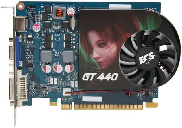 Alt view image 3 of 6 - ECS GeForce GT 440 (Fermi) 512MB GDDR5 PCI Express 2.0 x16 Graphics Card NGT440-512QI-F1