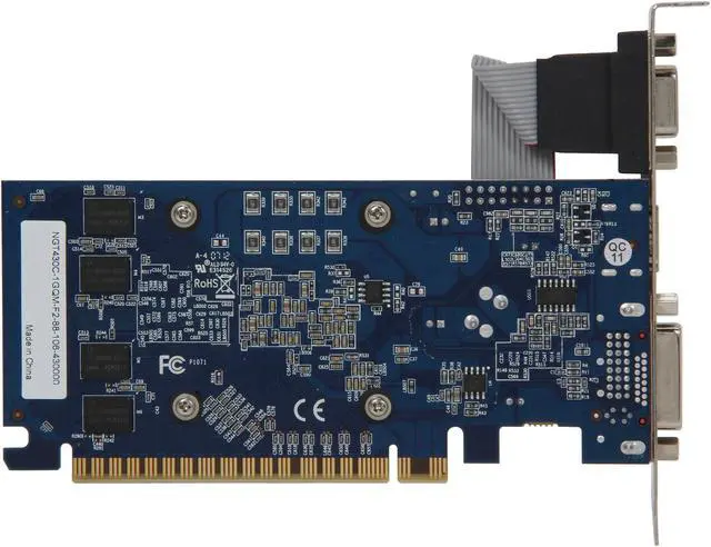 Alt view image 4 of 5 - ECS GeForce GT 430 (Fermi) 1GB DDR3 PCI Express 2.0 x16 Graphics Card NGT430C-1GQM-F2