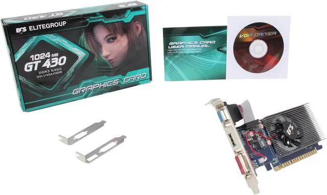 Alt view image 5 of 5 - ECS GeForce GT 430 (Fermi) 1GB DDR3 PCI Express 2.0 x16 Graphics Card NGT430C-1GQM-F2