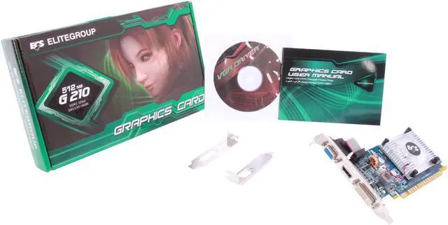 Alt view image 5 of 5 - ECS GeForce 210 512MB DDR3 PCI Express 2.0 x16 Graphics Card NG210C-512QO-F(v1.0)