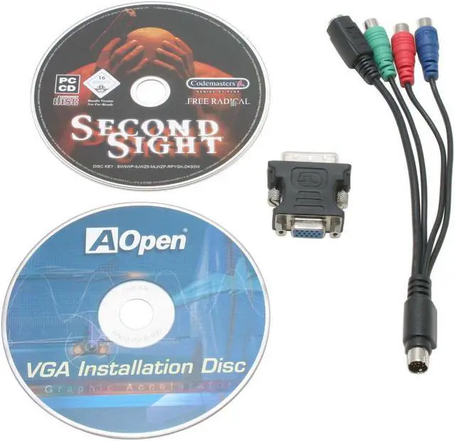 Alt view image 4 of 5 - AOpen GeForce 6600 256MB DDR PCI Express x16 SLI Support Graphics Card 91.05210.66U