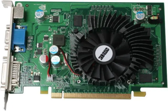 Alt view image 2 of 6 - ZOGIS GeForce 8500 GT 512MB GDDR2 PCI Express x16 SLI Support Graphics Card ZO85GT-E