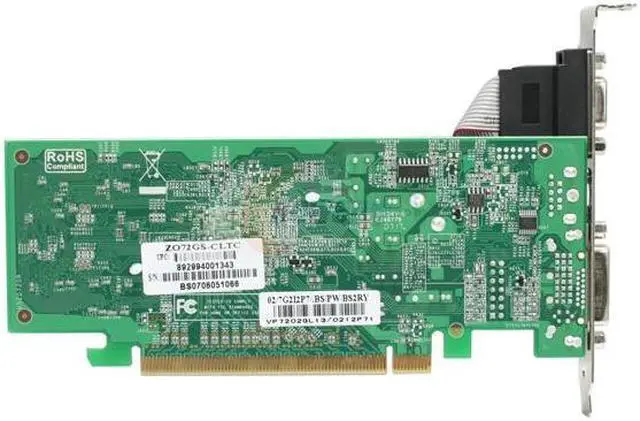 Alt view image 4 of 4 - ZOGIS GeForce 7200GS 512MB(128MB on Board) GDDR2 PCI Express x16 Graphics Card ZO72GS-CLTC