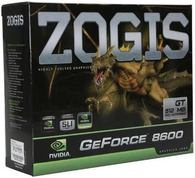 Alt view image 7 of 7 - ZOGIS GeForce 8600 GT 512MB GDDR2 PCI Express x16 SLI Support Graphics Card ZO86GT-E