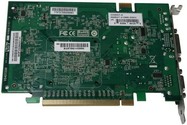 Alt view image 4 of 7 - ZOGIS GeForce 8600 GT 512MB GDDR2 PCI Express x16 SLI Support Graphics Card ZO86GT-E