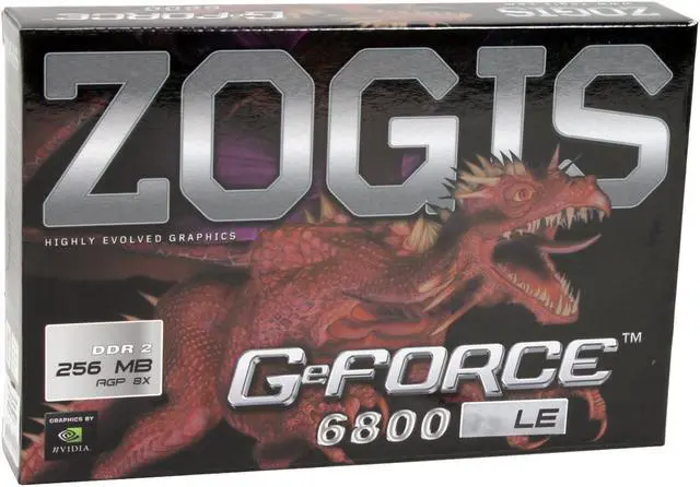 Alt view image 7 of 7 - ZOGIS GeForce 6800LE 256MB GDDR2 AGP 4X/8X Graphics Card ZO68LE-DAGP