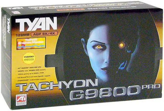 Alt view image 4 of 4 - TYAN Radeon 9800PRO 128MB DDR AGP 4X/8X Graphics Card Tachyon G9800 PRO-M