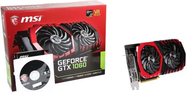 Alt view image 7 of 6 - MSI GeForce GTX 1060 3GB GDDR5 PCI Express 3.0 x16 ATX Graphics Card GTX 1060 GAMING X 3G