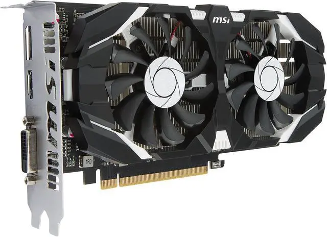 Alt view image 4 of 8 - MSI GeForce GTX 1050 2GB GDDR5 PCI Express 3.0 x16 ATX Graphics Card GTX 1050 2GT OC