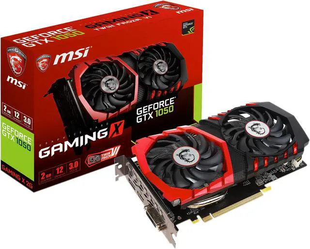 Alt view image 9 of 10 - MSI GeForce GTX 1050 2GB GDDR5 PCI Express 3.0 x16 ATX Graphics Card GTX 1050 GAMING X 2G