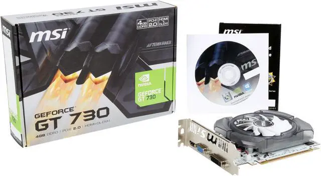 Alt view image 5 of 5 - MSI GeForce GT 730 4GB DDR3 PCI Express 2.0 x16 ATX Graphics Card N730-4GD3V2