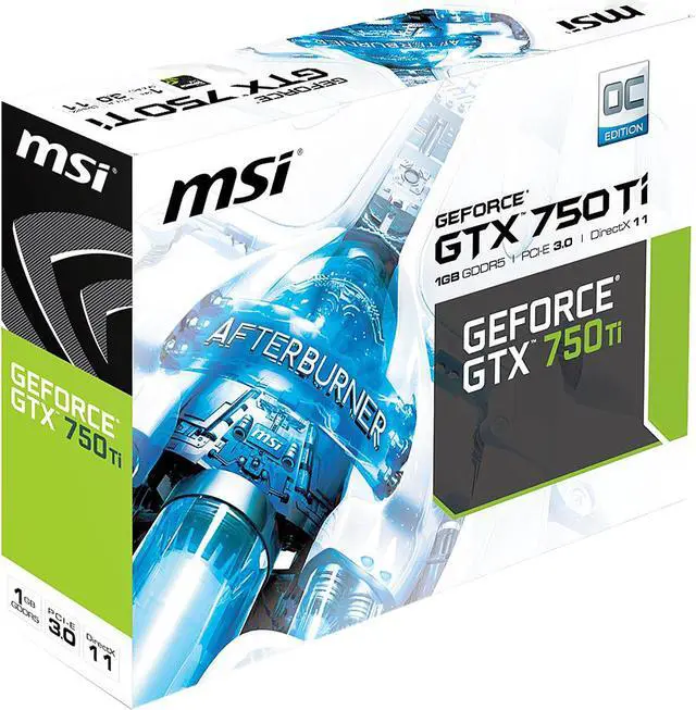 Alt view image 7 of 7 - MSI GeForce GTX 750 Ti 1GB GDDR5 PCI Express 3.0 x16 Graphics Card N750 Ti-1GD5/OC