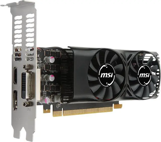 Alt view image 6 of 10 - MSI GeForce GTX 1050 Ti 4GB GDDR5 PCI Express 3.0 x16 Low Profile Graphics Card GTX 1050 TI 4GT LP