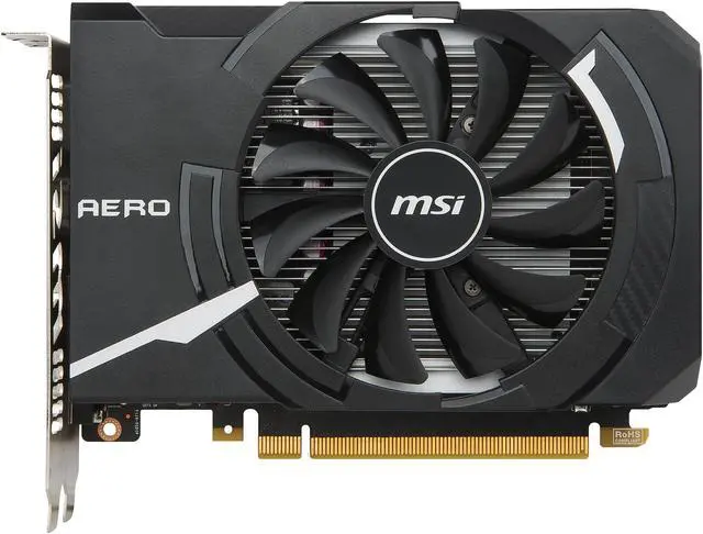 Alt view image 3 of 8 - MSI GeForce GTX 1050 Ti 4GB GDDR5 PCI Express 3.0 x16 Graphics Card GTX 1050 Ti AERO ITX 4G OC