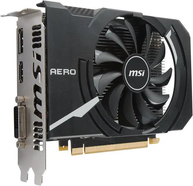Alt view image 4 of 8 - MSI GeForce GTX 1050 Ti 4GB GDDR5 PCI Express 3.0 x16 Graphics Card GTX 1050 Ti AERO ITX 4G OC
