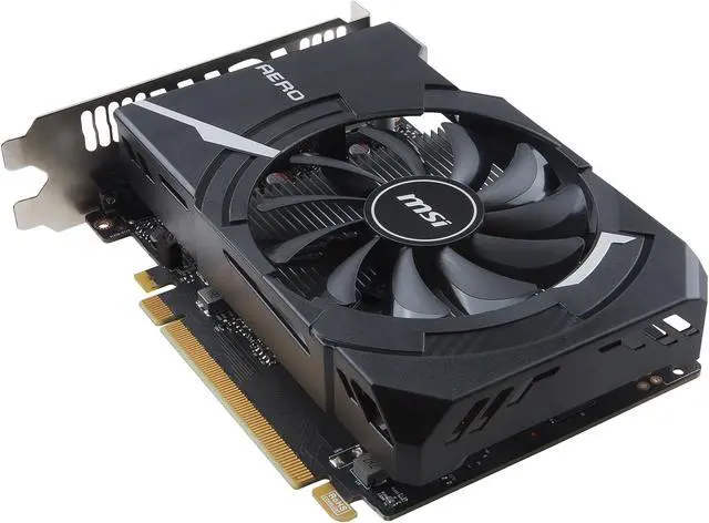 Alt view image 5 of 8 - MSI GeForce GTX 1050 Ti 4GB GDDR5 PCI Express 3.0 x16 Graphics Card GTX 1050 Ti AERO ITX 4G OC