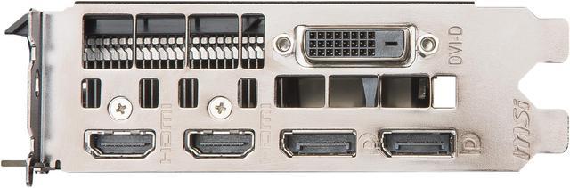MSI GeForce GTX 1060 6GB GDDR5 PCI Express 3.0 x16 Video Card GTX
