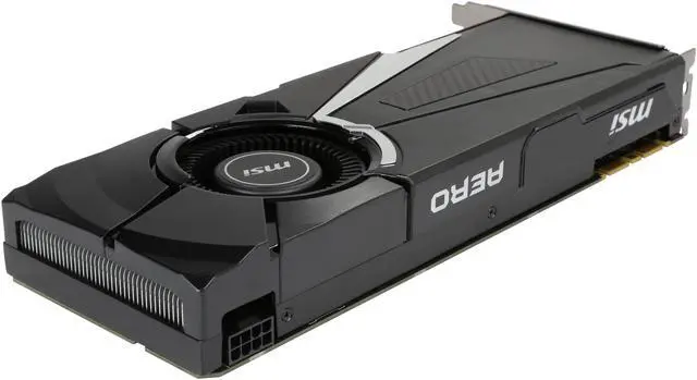 Alt view image 5 of 6 - MSI GeForce GTX 1080 8GB GDDR5X PCI Express 3.0 x16 SLI Support ATX Graphics Card GEFORCE GTX 1080 AERO 8G OC