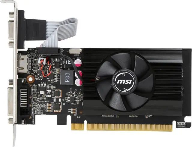 Alt view image 3 of 4 - MSI Computer VGA Graphic Card GT 710 2GD3 LP