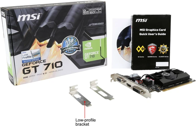 Open Box: MSI Computer VGA Graphic Card GT 710 2GD3 LP - Newegg.com