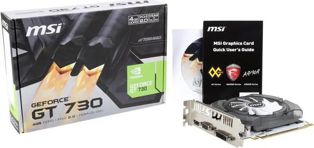 Alt view image 5 of 5 - MSI GeForce GT 730 4GB DDR3 PCI Express 2.0 x16 ATX Graphics Card N730-4GD3V2