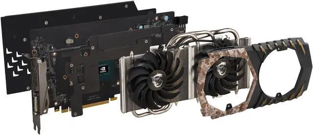 Alt view image 8 of 11 - MSI GeForce GTX 1060 6GB GDDR5 PCI Express 3.0 x16 Graphics Card GTX 1060 CAMO SQUAD 6G