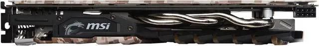 Alt view image 9 of 11 - MSI GeForce GTX 1060 6GB GDDR5 PCI Express 3.0 x16 Graphics Card GTX 1060 CAMO SQUAD 6G
