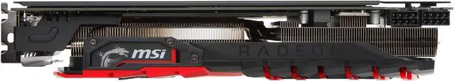Alt view image 6 of 10 - MSI Radeon RX 580 8GB GDDR5 PCI Express x16 CrossFireX Support Graphics Card RX 580 GAMING X+ 8G