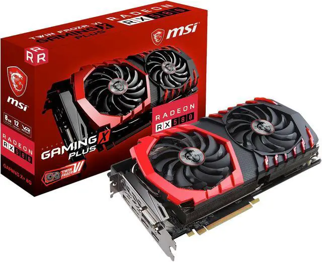 Alt view image 9 of 10 - MSI Radeon RX 580 8GB GDDR5 PCI Express x16 CrossFireX Support Graphics Card RX 580 GAMING X+ 8G