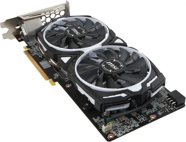 Alt view image 5 of 9 - MSI Radeon RX 580 4GB GDDR5 PCI Express x16 CrossFireX Support Graphics Card RX 580 ARMOR 4G OC