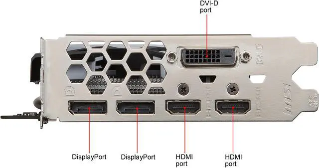 Alt view image 9 of 9 - MSI Radeon RX 580 4GB GDDR5 PCI Express x16 CrossFireX Support Graphics Card RX 580 ARMOR 4G OC