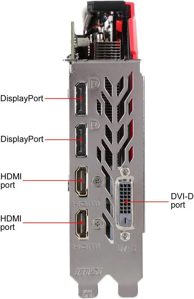 Alt view image 12 of 15 - MSI Radeon RX 570 4GB GDDR5 PCI Express x16 CrossFireX Support ATX Graphics Card RX 570 GAMING X 4G