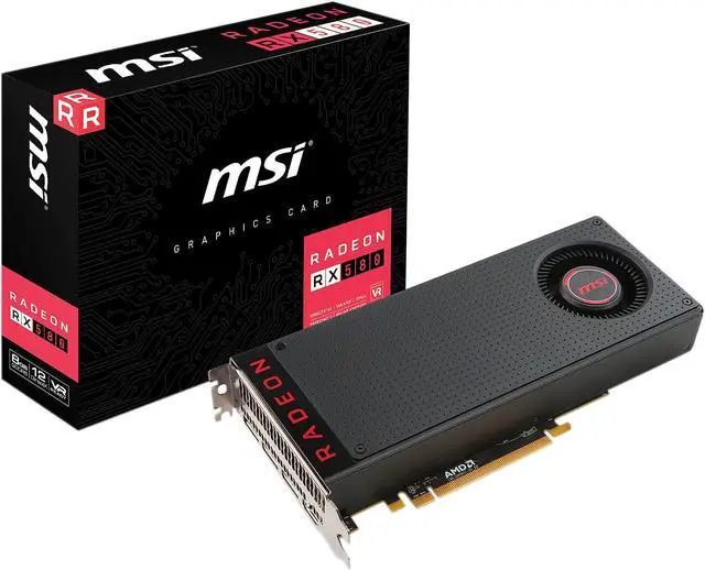 Alt view image 5 of 6 - MSI Radeon RX 580 8GB GDDR5 PCI Express x16 CrossFireX Support Graphics Card RX 580 8G