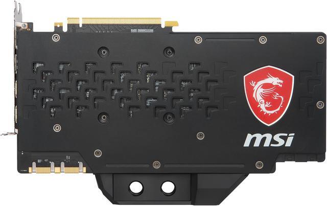 Alt view image 9 of 13 - MSI GeForce GTX 1080 Ti 11GB GDDR5X PCI Express 3.0 x16 SLI Support Graphics Card GTX 1080 Ti SEA HAWK EK X